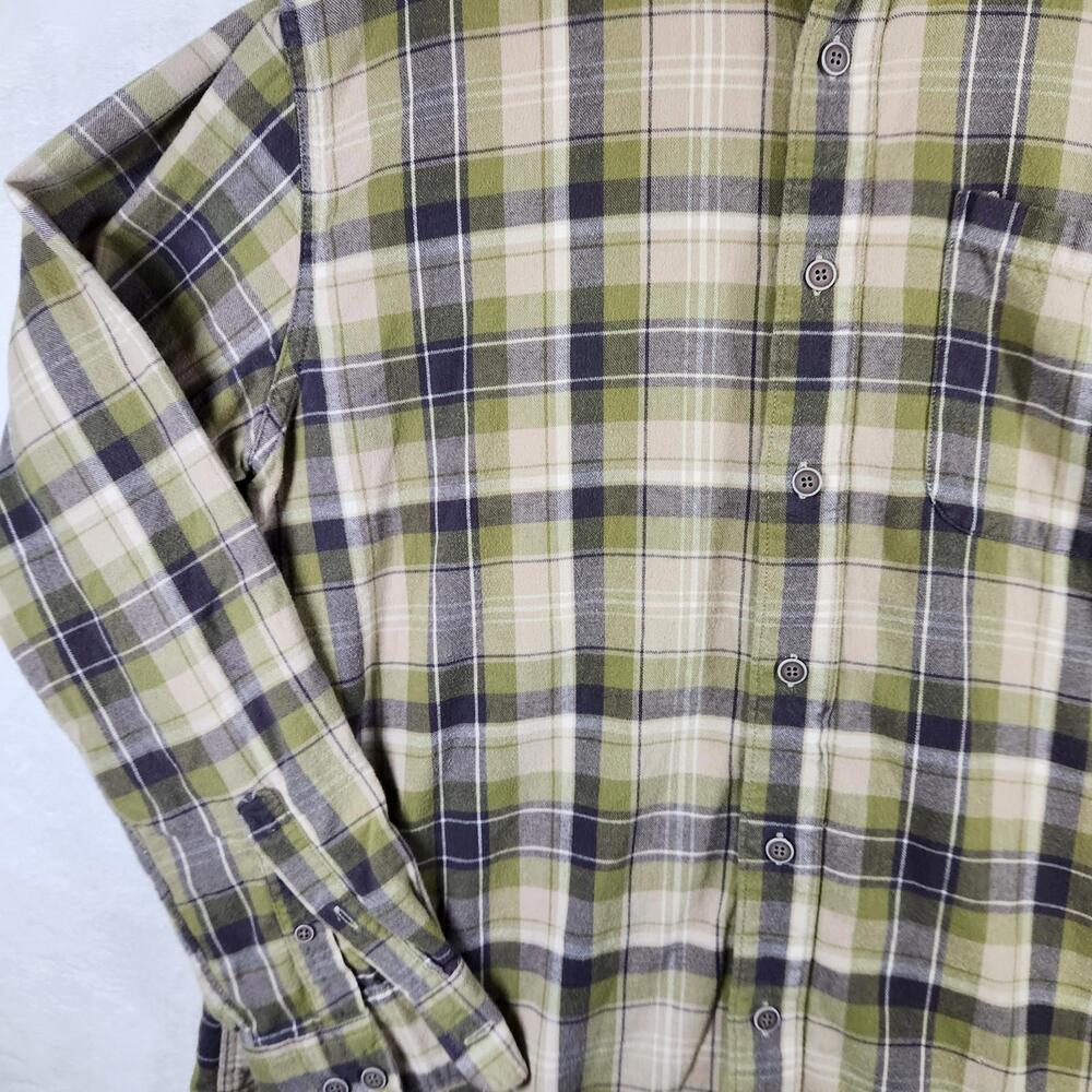 Cabelas Plaid Flannel Shirt Size‎ Large Tall Outdoors